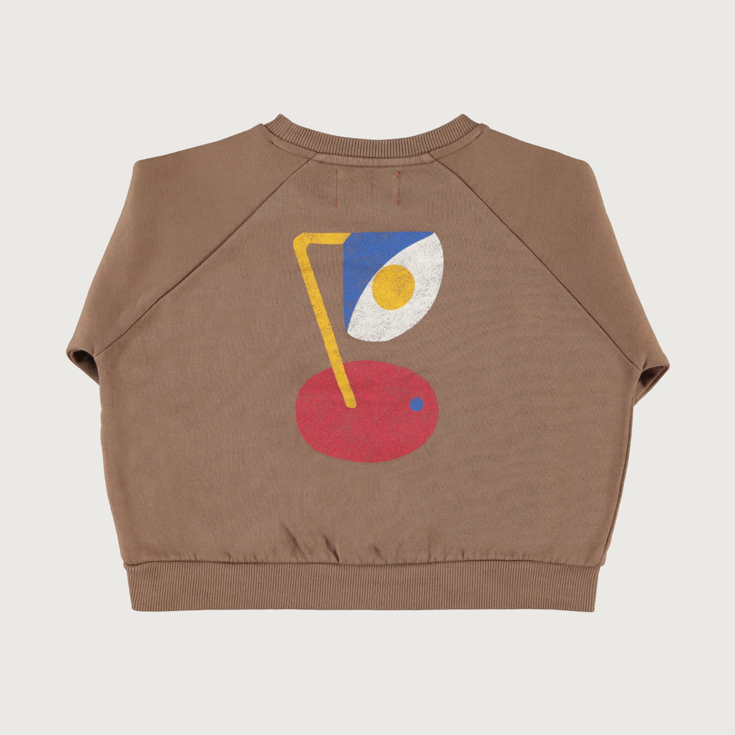 Piupiuchick Sweatshirt brown with CAPTAIN print