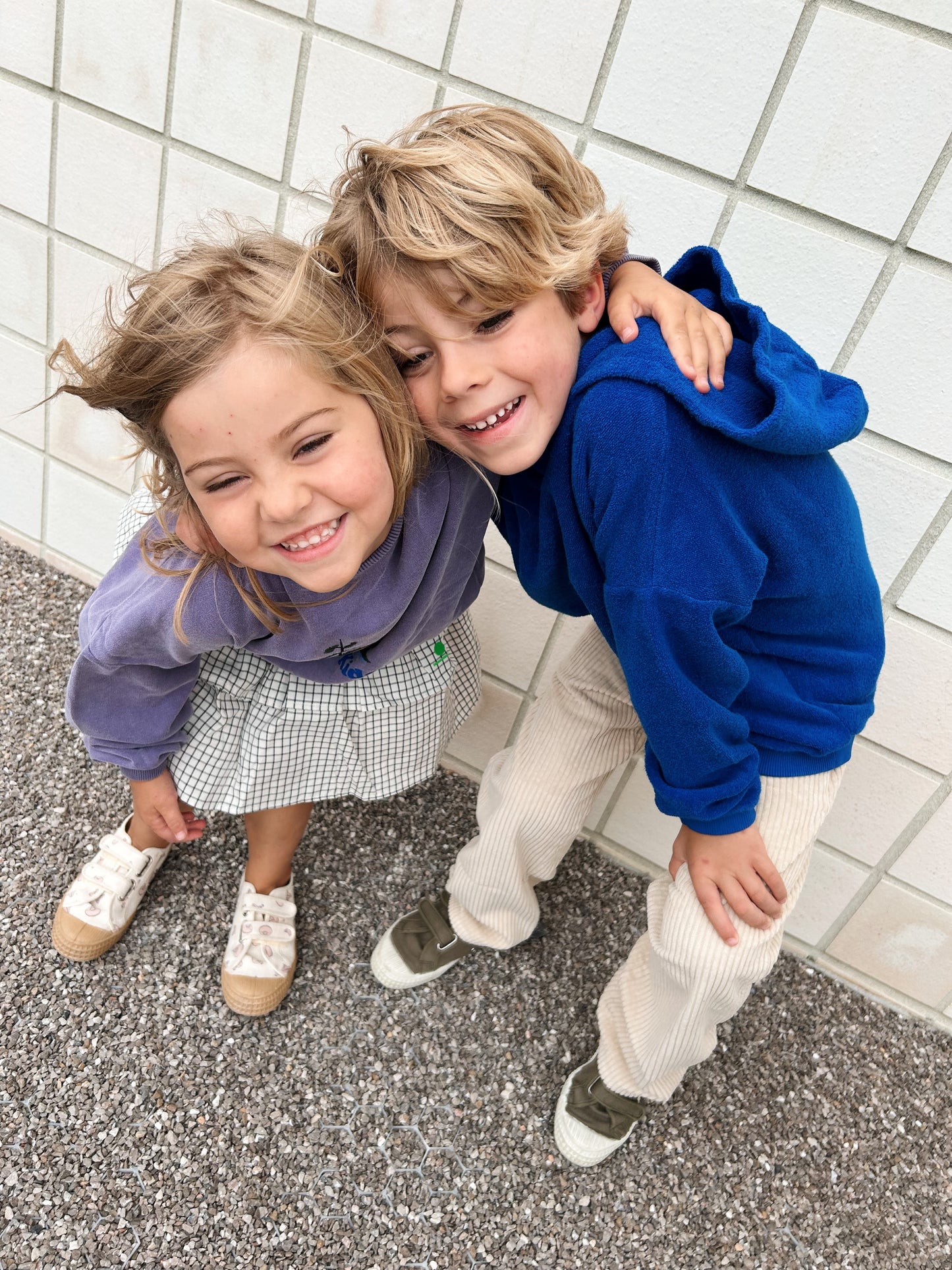 We Are Kids Pantalon Tomaso ribbed velvet RICE / 10-11Y