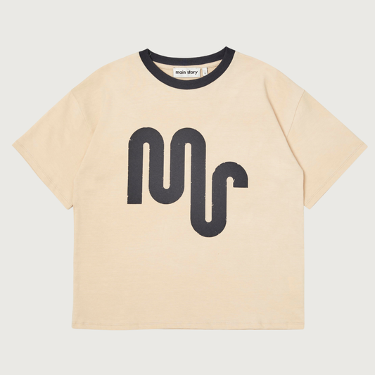 Main Story Long tee bleached sand jersey