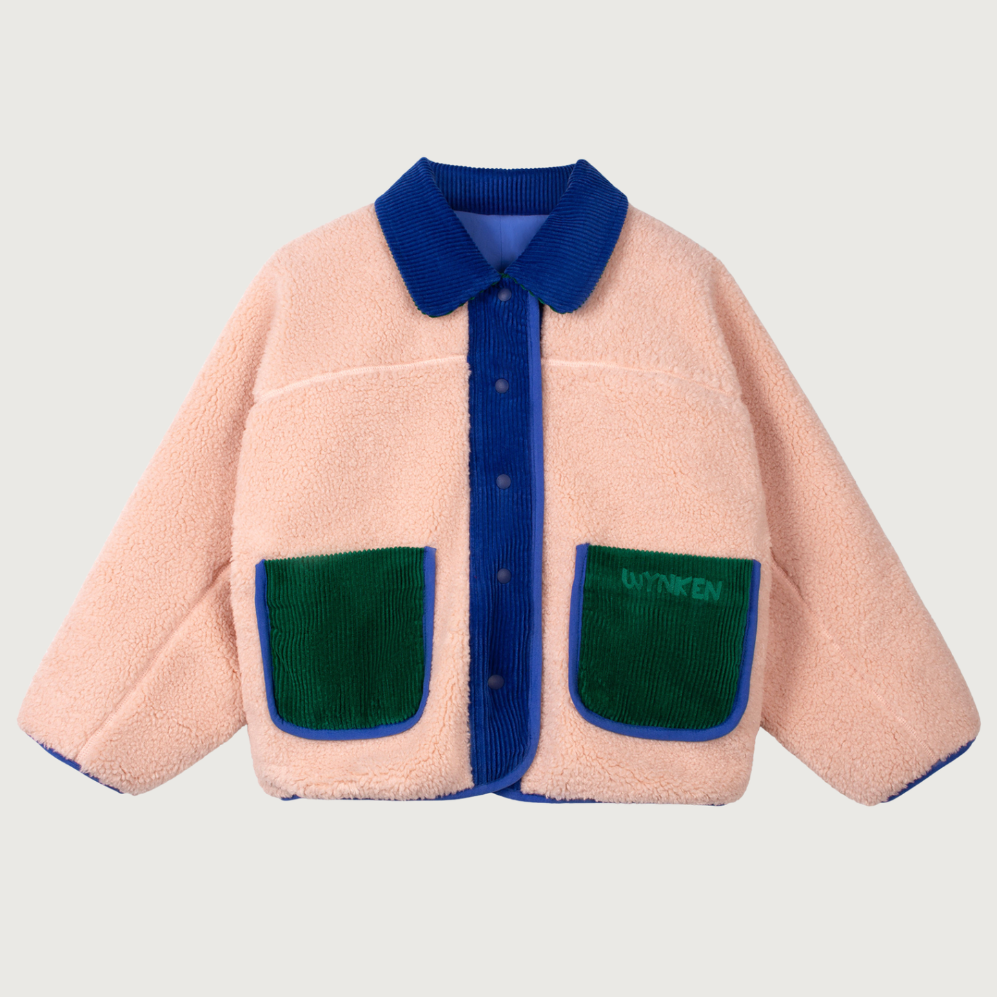 Wynken Faux fur reversible jacket blue