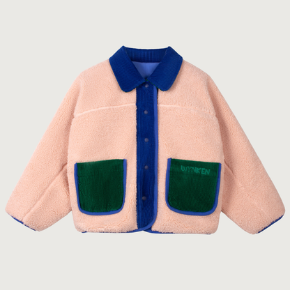Wynken Faux fur reversible jacket blue