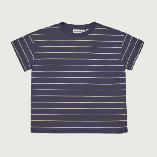 Main Story Loose tee peacoat stripe jersey