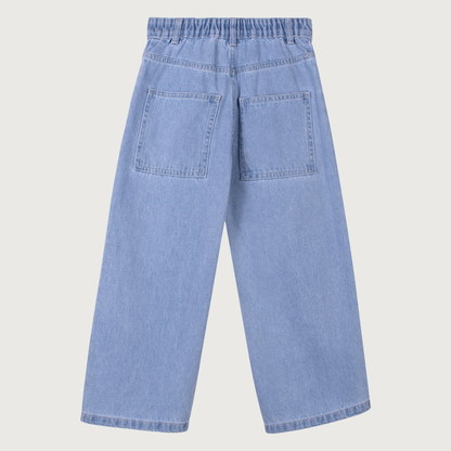 Wynken Studio jean flowers mid wash