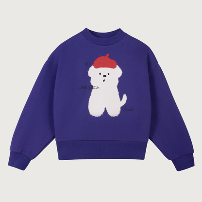 Wynken Le petit artiste sweat ultramarine