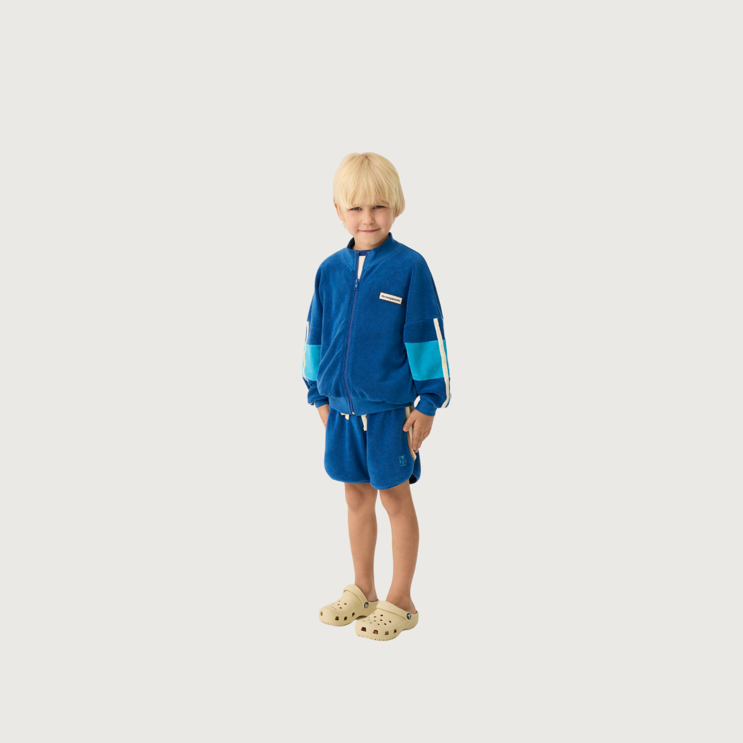 The Campamento BLUE Color Block zipped sweatshirt