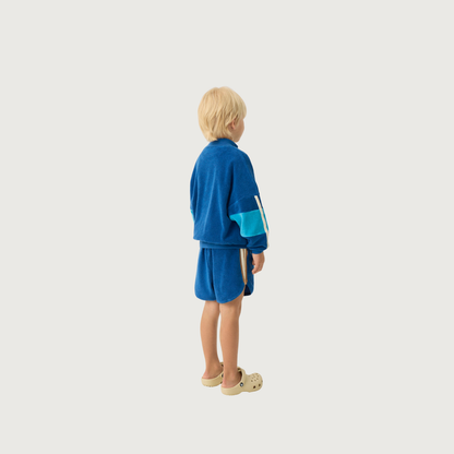 The Campamento BLUE Color Block zipped sweatshirt