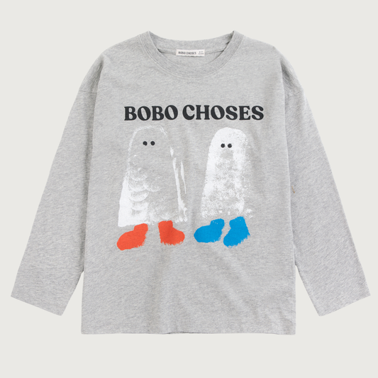 Bobo Choses Booty Ghost T-shirt heather grey