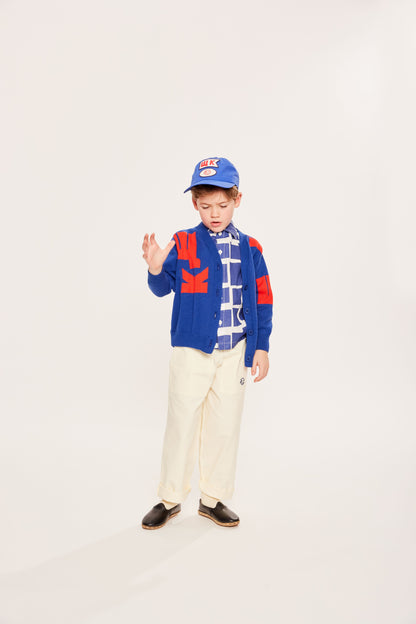 Wynken Nylon badge cap strong blue / 6-12Y