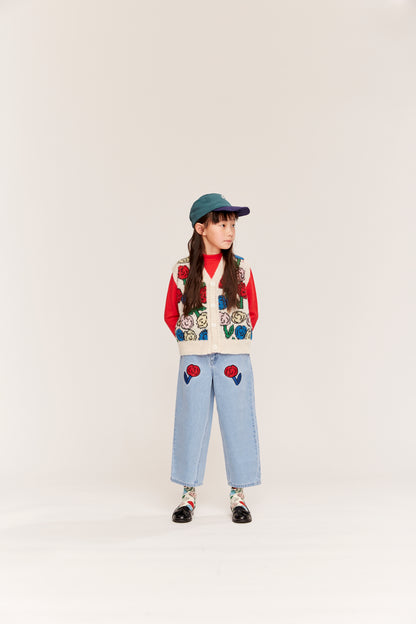 Wynken DAHLIA Jean mid wash denim