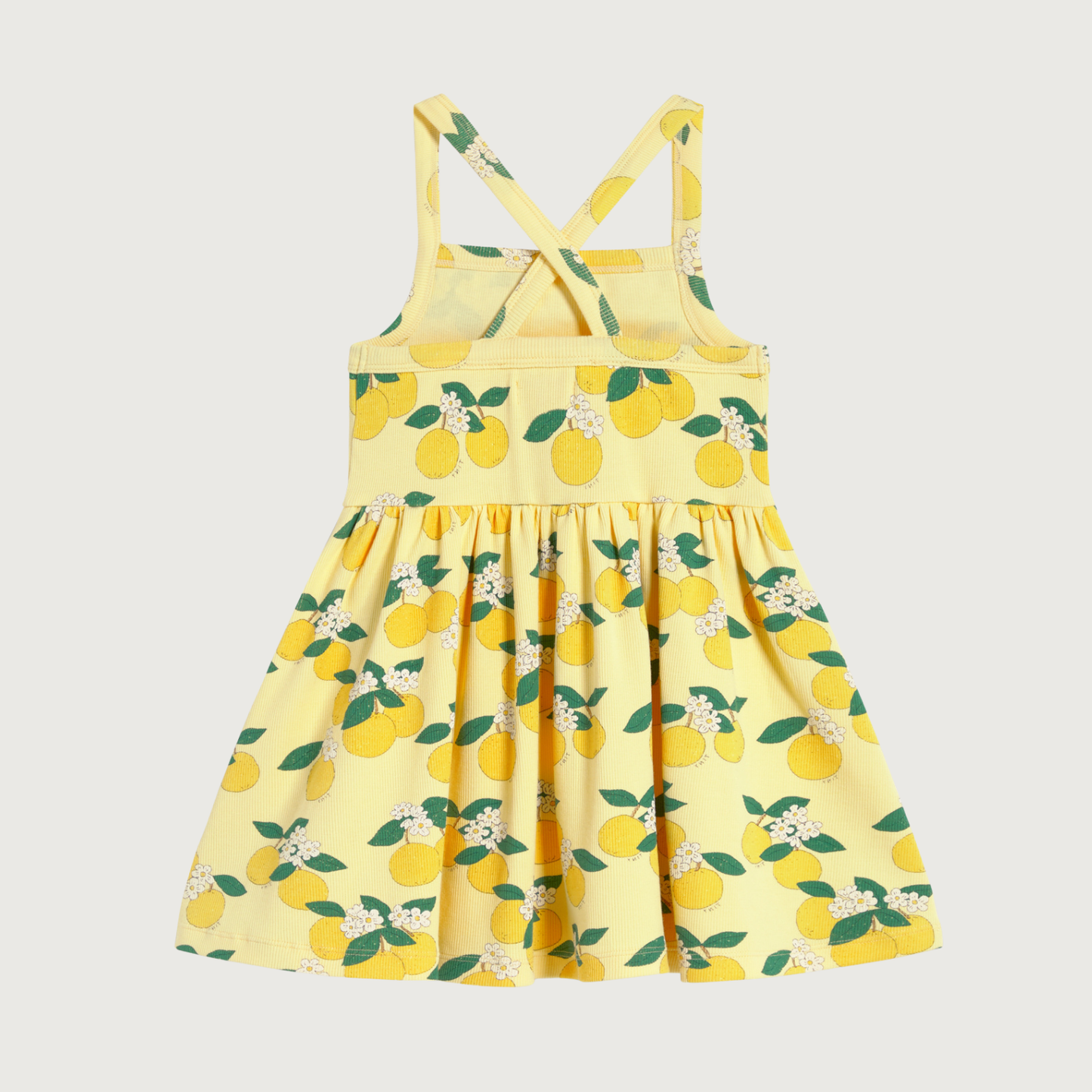 Tinycottons ORANGES dress mellow yellow