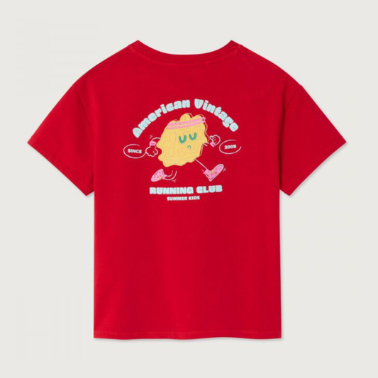 American Vintage Kids Fizvalley T-shirt vintage ruby