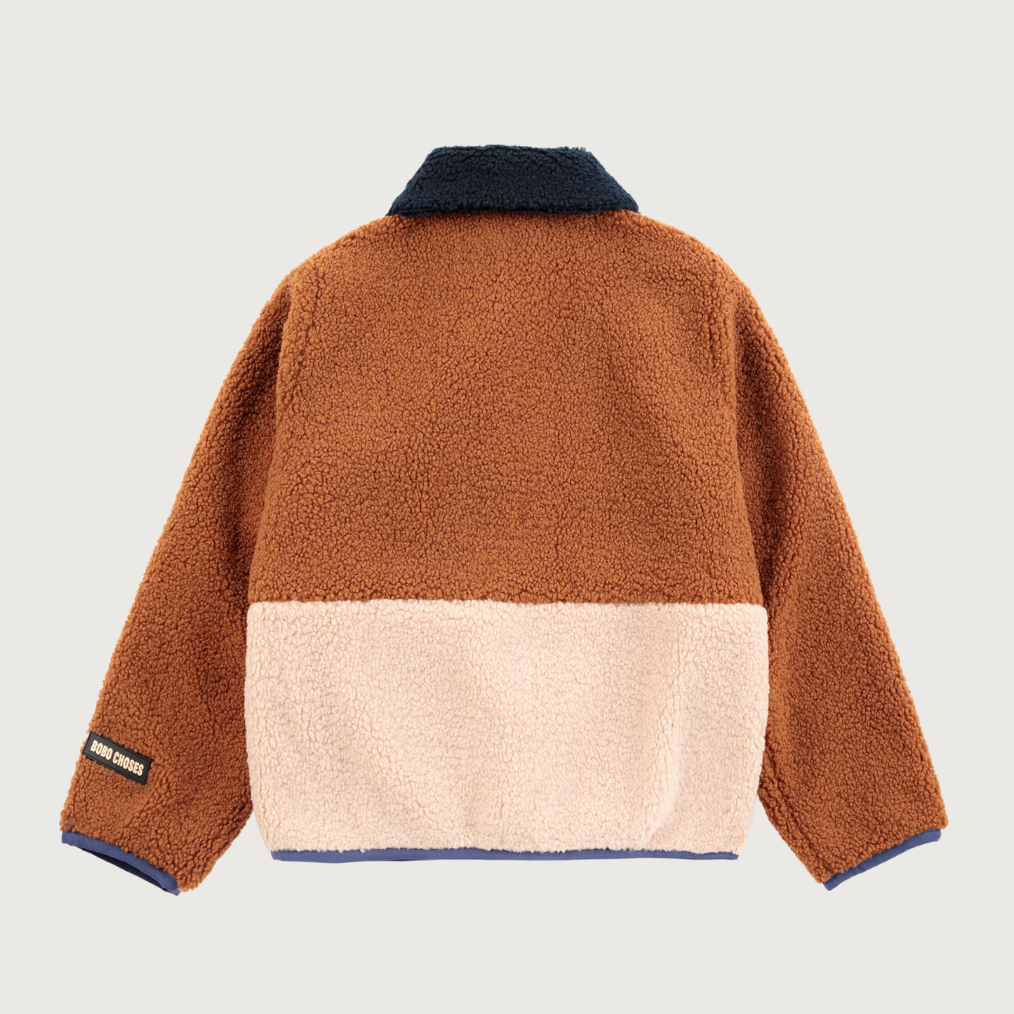 Bobo Choses Stamp Bloom all over reversible jacket navy blue
