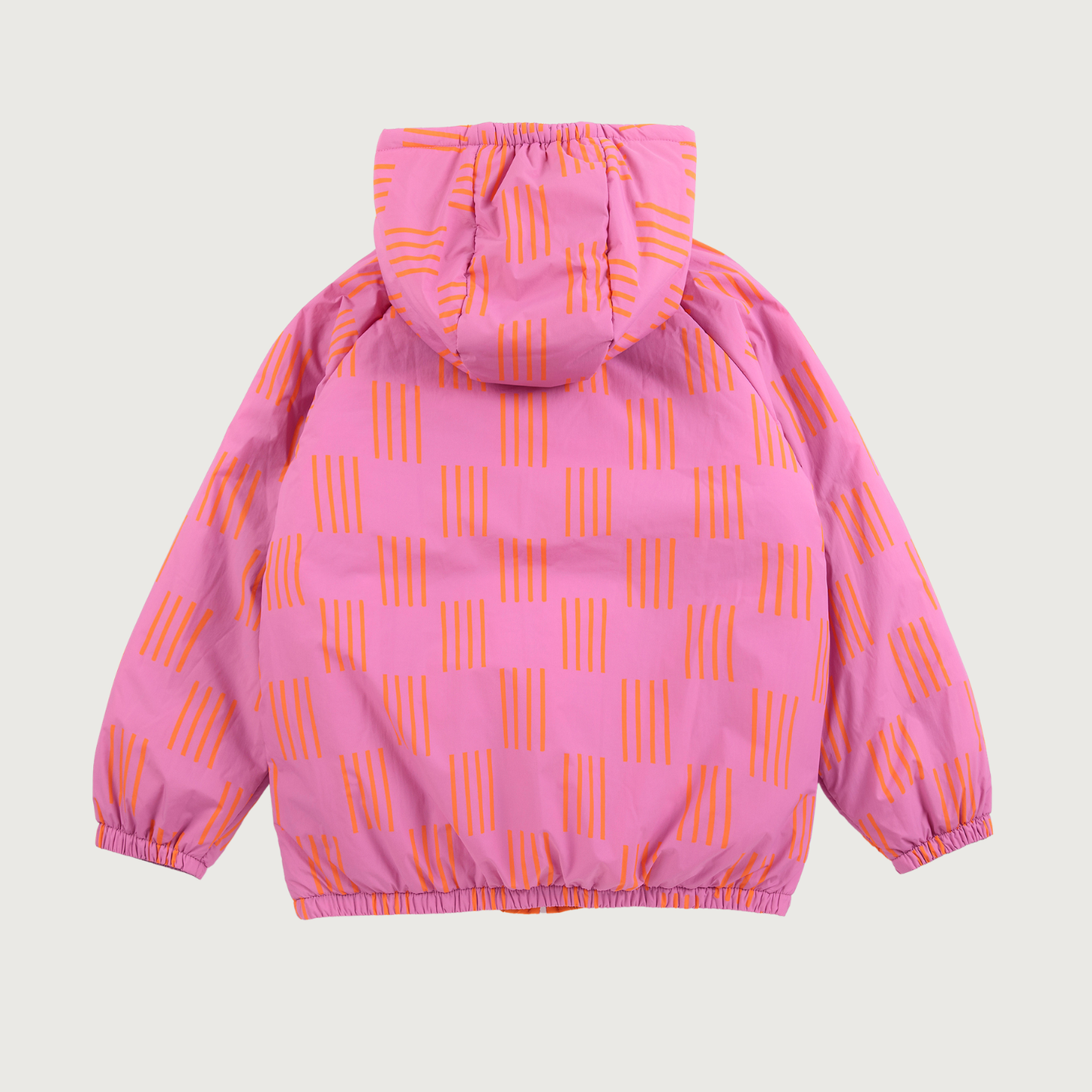 Bobo Choses Almost Moiré all over reversible anorak fuchsia