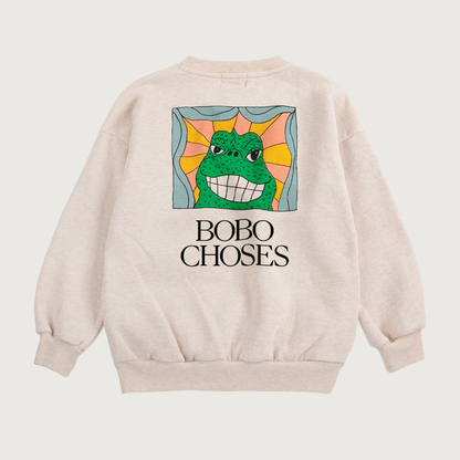 Bobo Choses Beast sweatshirt beige