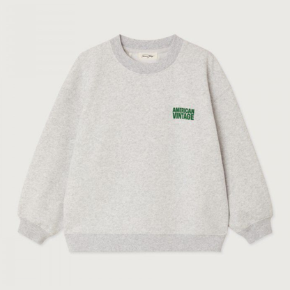 American Vintage Kids Baptown sweat heather grey