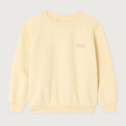 American Vintage Kids Izubird sweat vanille vintage