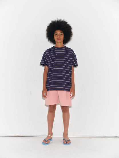 Main Story Loose tee peacoat stripe jersey