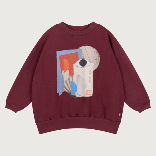 Repose AMS Cozy drop sweater mulberry rocket