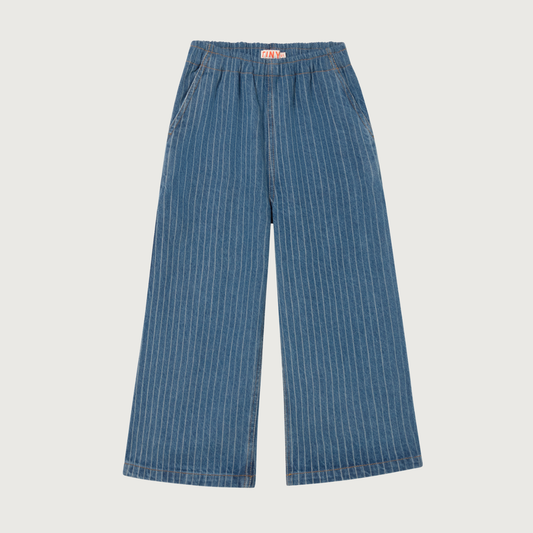Tinycottons STRIPES denim pant light wash denim