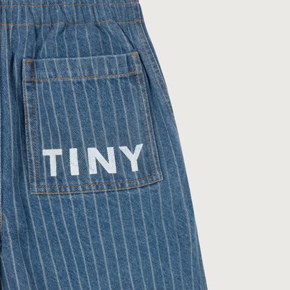 Tinycottons STRIPES denim pant light wash denim