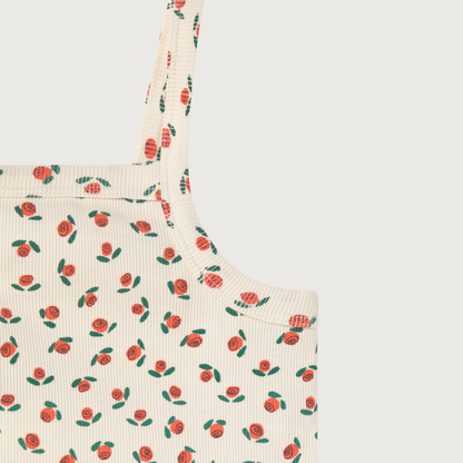 Tinycottons TINY ROSES rib top offwhite