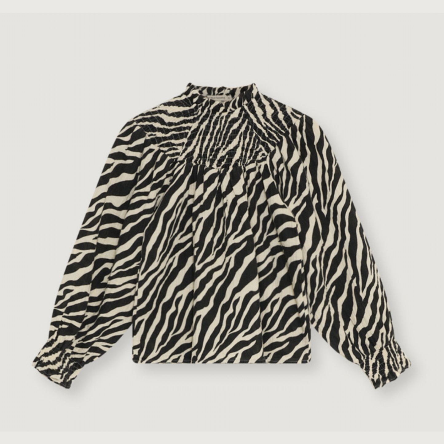 The New Society Zephyr blouse zebra print