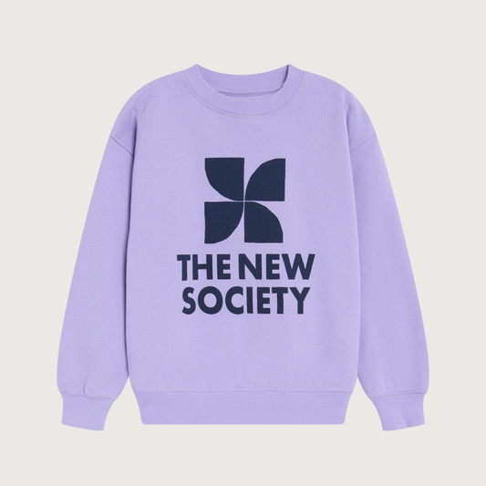 The New Society TNS Logo sweatshirt violet tulip