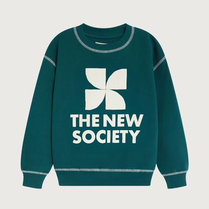 The New Society TNS Logo sweatshirt dark sea