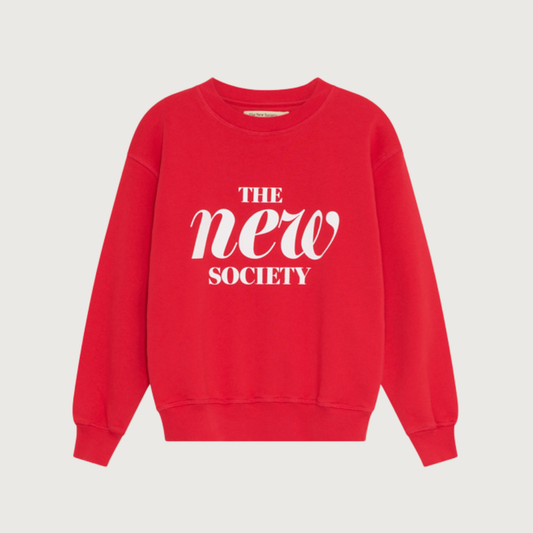 The New Society Maca Sweatshirt red tulip / 8Y