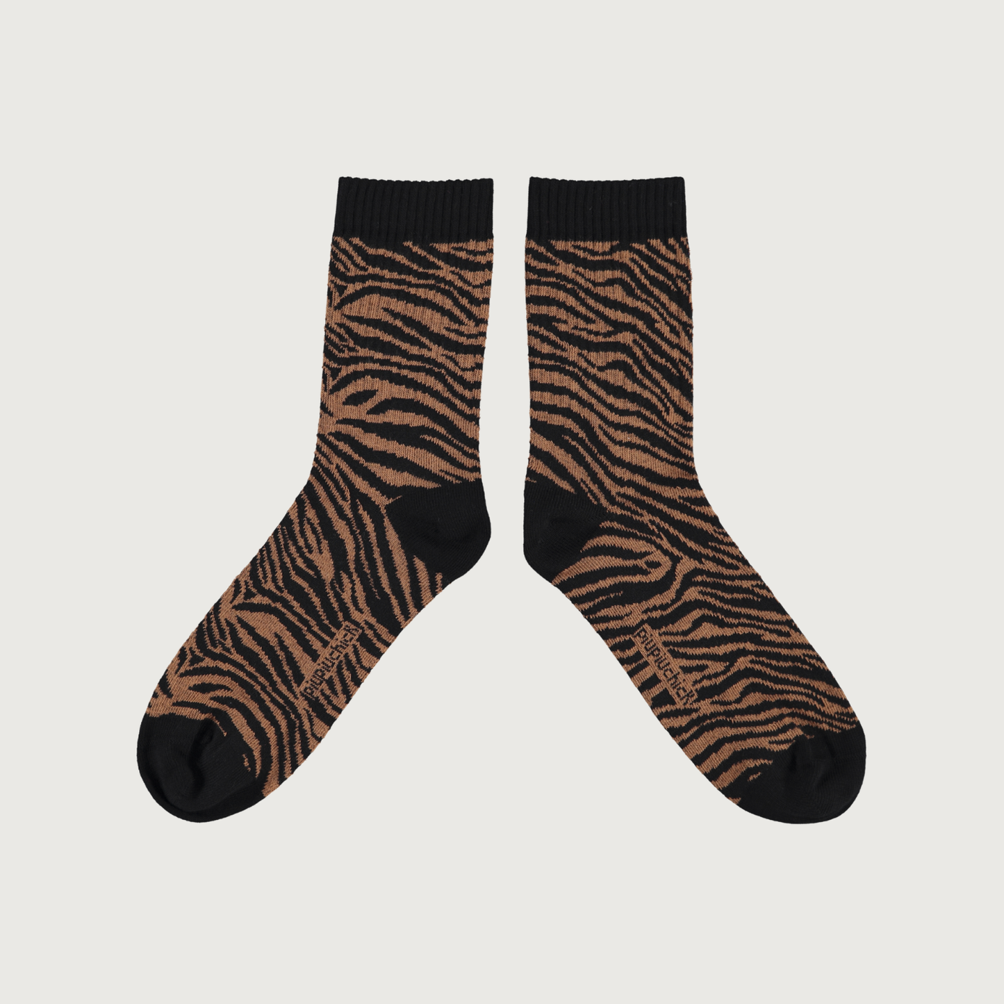Piupiuchick Socks camel with zebra print