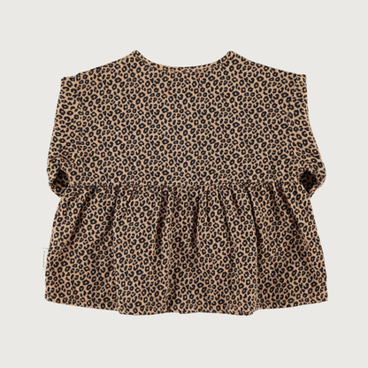Piupiuchick Blouse brown with animal print