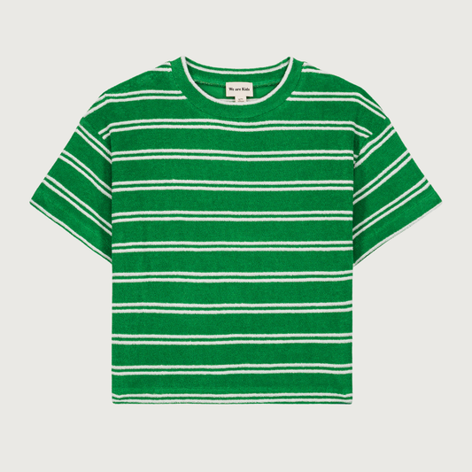 We Are Kids tee JORDAN summer green stripes