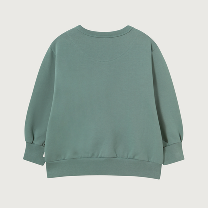 Tinycottons Two dogs graphic sweatshirt teal