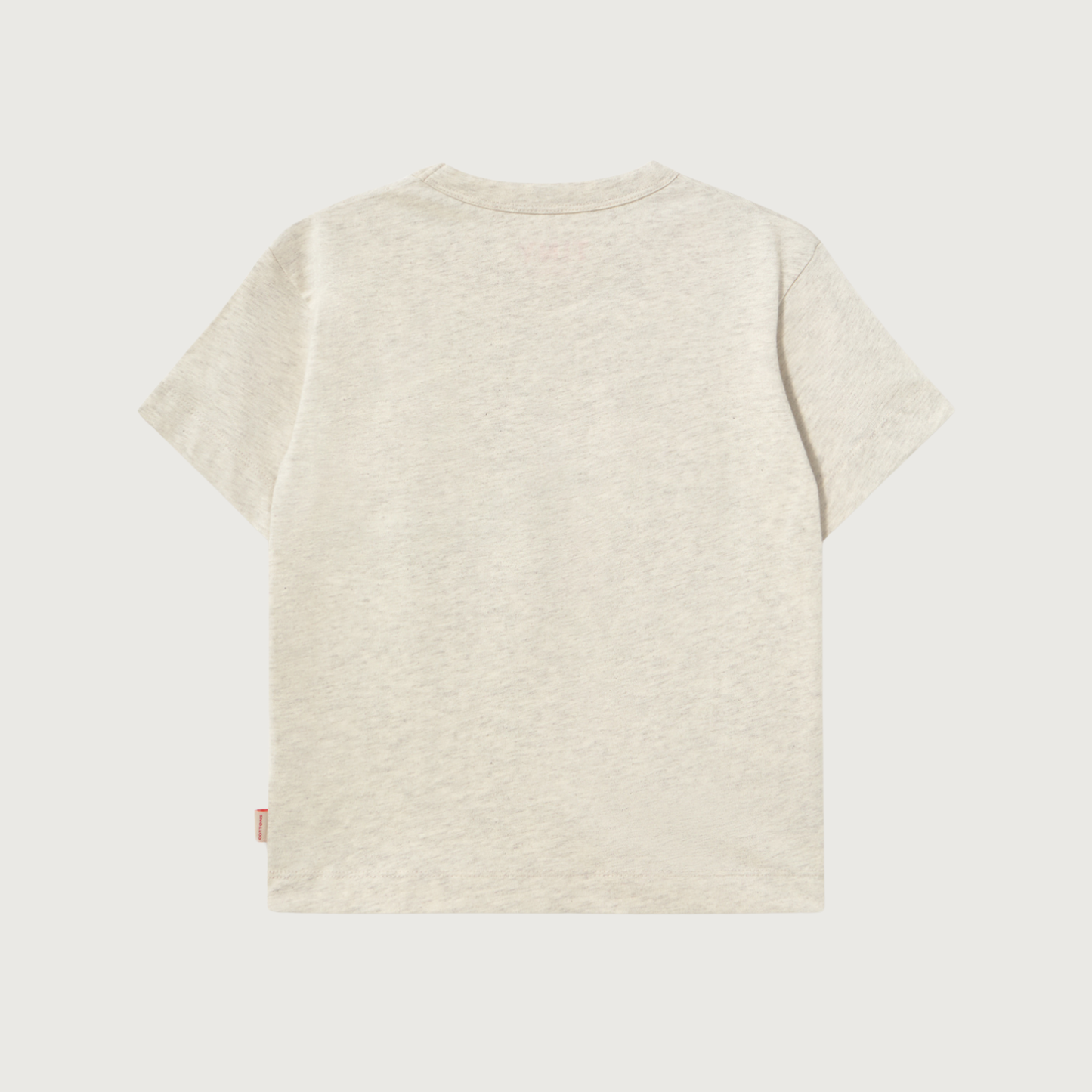 Tinycottons Curly dog graphic tee cream heather