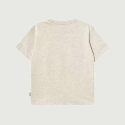Tinycottons Curly dog graphic tee cream heather
