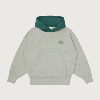Main Story Hooded sweatshirt light grey melange fleece