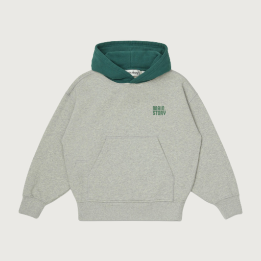 Main Story Hooded sweatshirt light grey melange fleece
