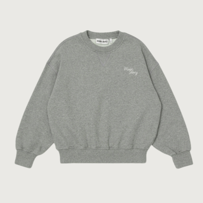 Main Story Crew sweatshirt grey melange fleece