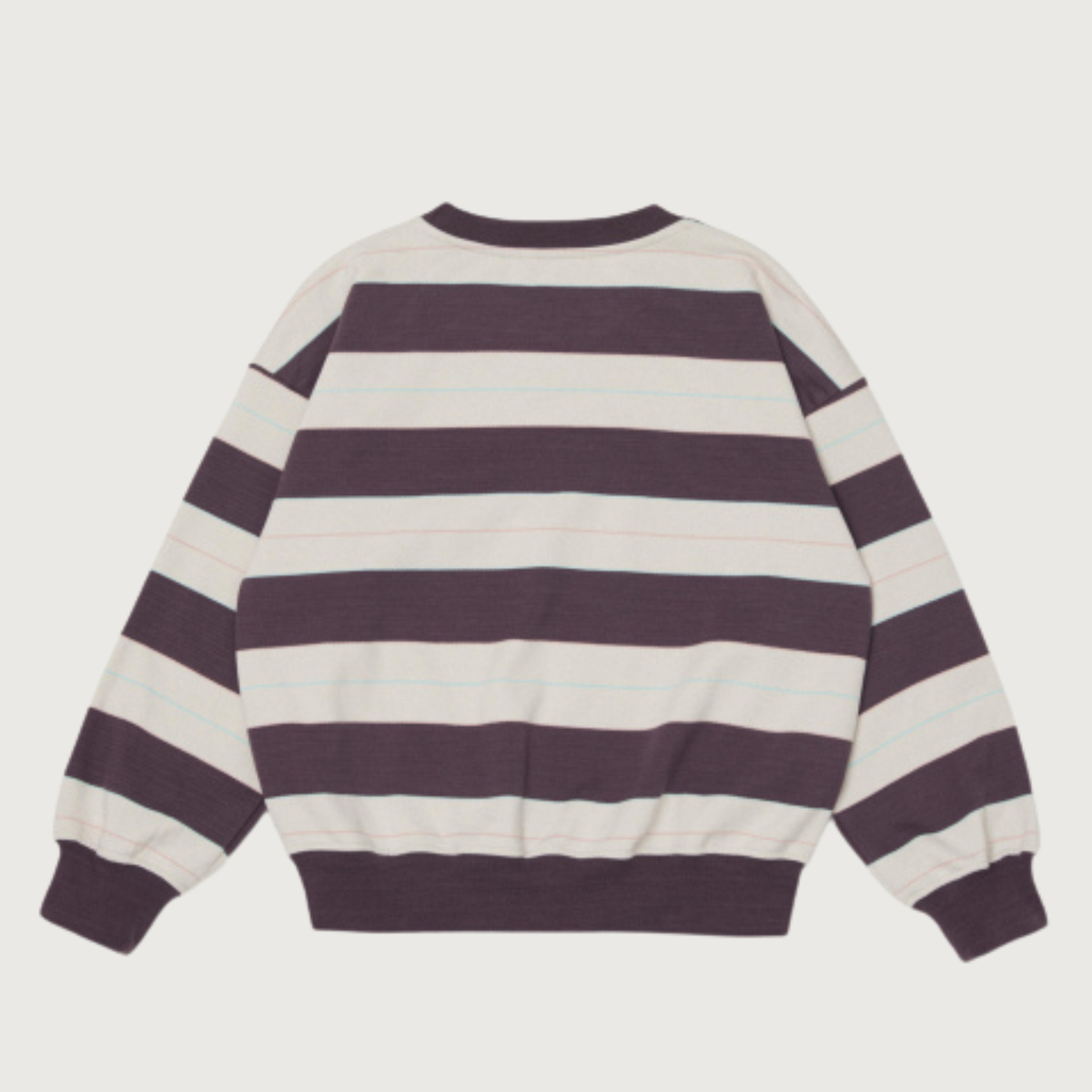 Main Story Bubble sweatshirt conker stripe fleece