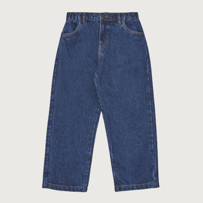 Main Story Loose fit jean washed blue denim