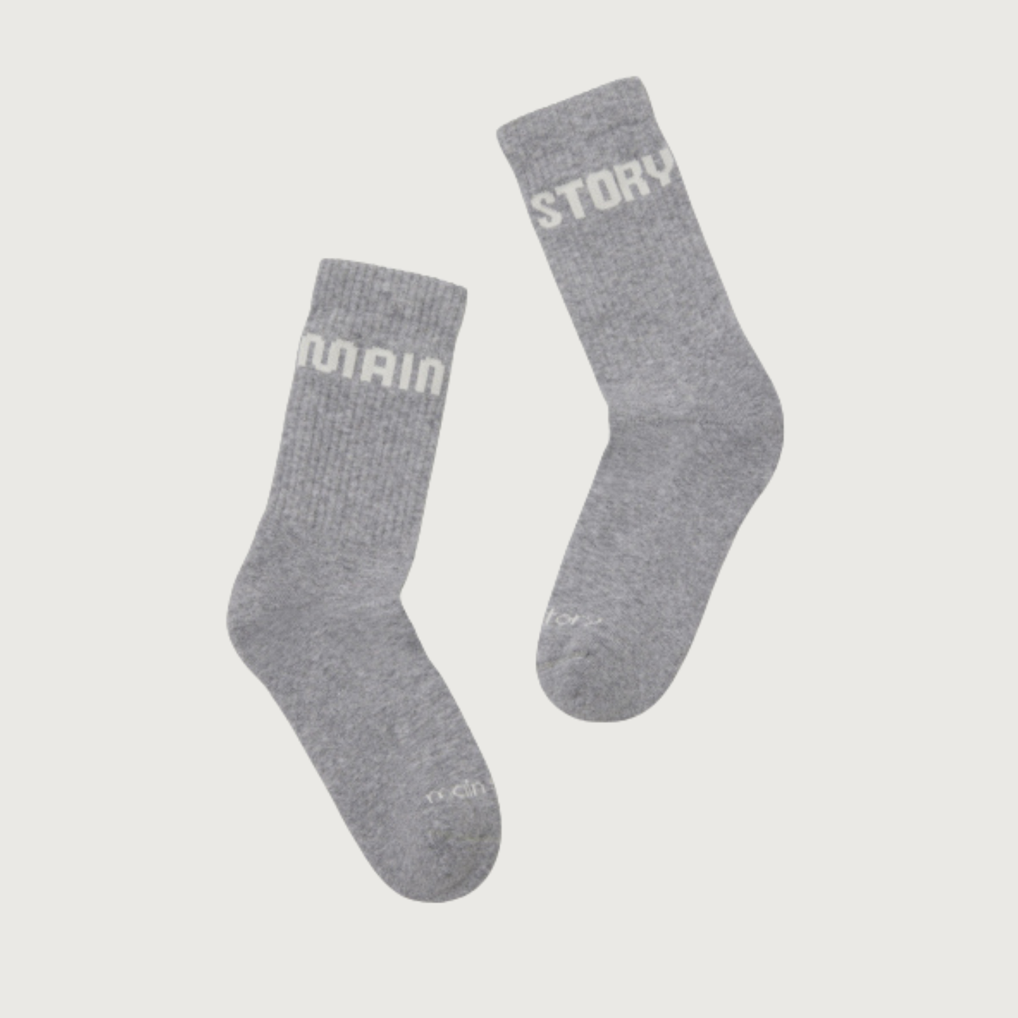 Main Story Sock grey knit