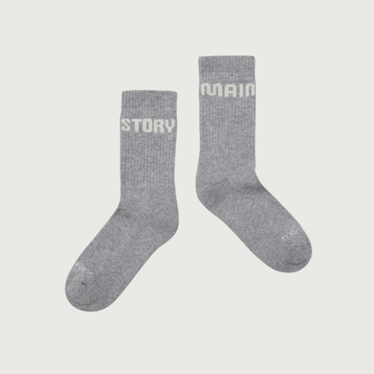 Main Story Sock grey knit