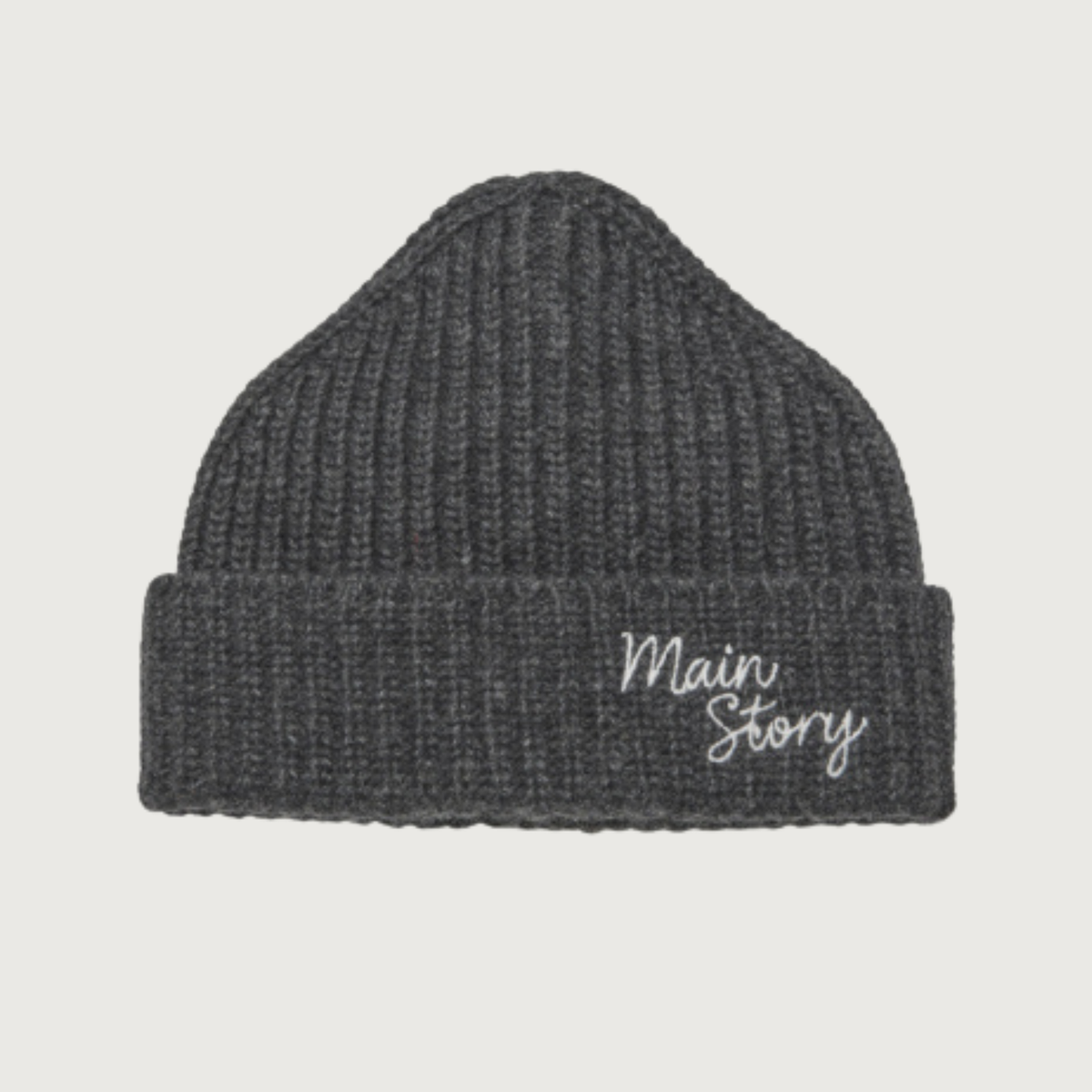 Main Story Beanie charcoal knit