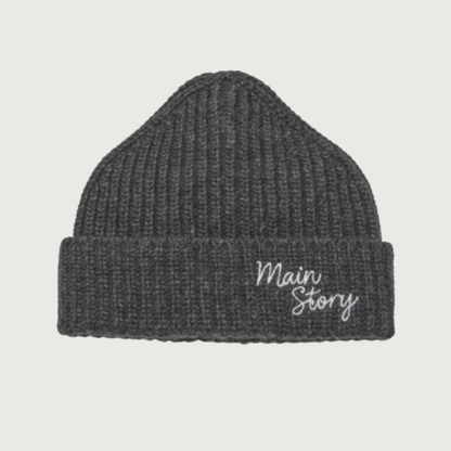 Main Story Beanie charcoal knit