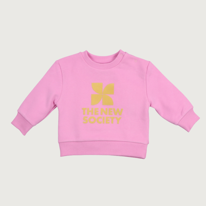 The New Society TNS LOGO Sweatshirt pink lavander