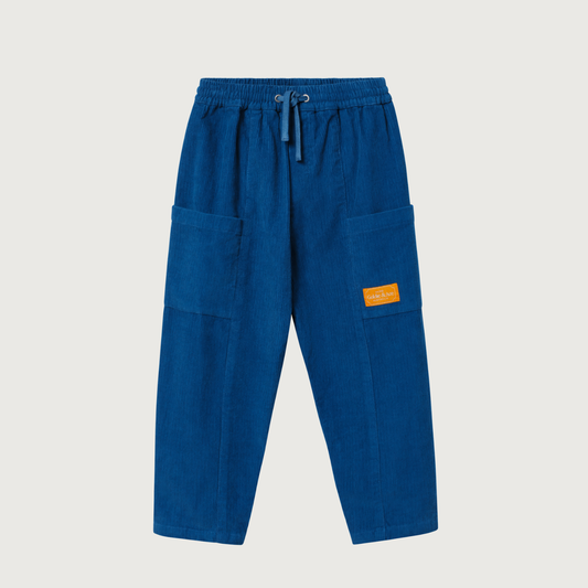 Goldie+Ace Blue corduroy kit pocket pants