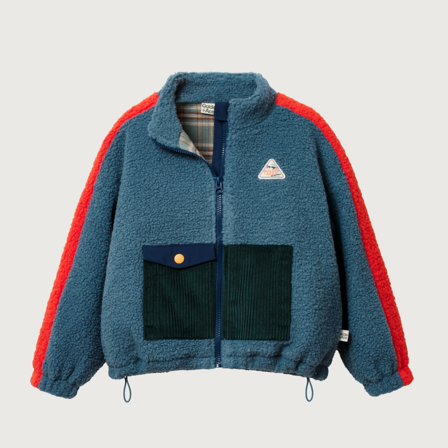 Goldie+Ace Retro blue teddy jacket