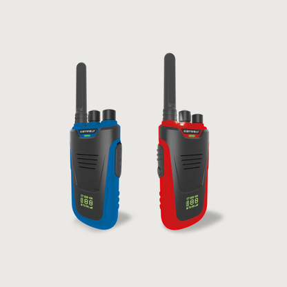 Kidywolf Kidytalk walkietalkies red and blue