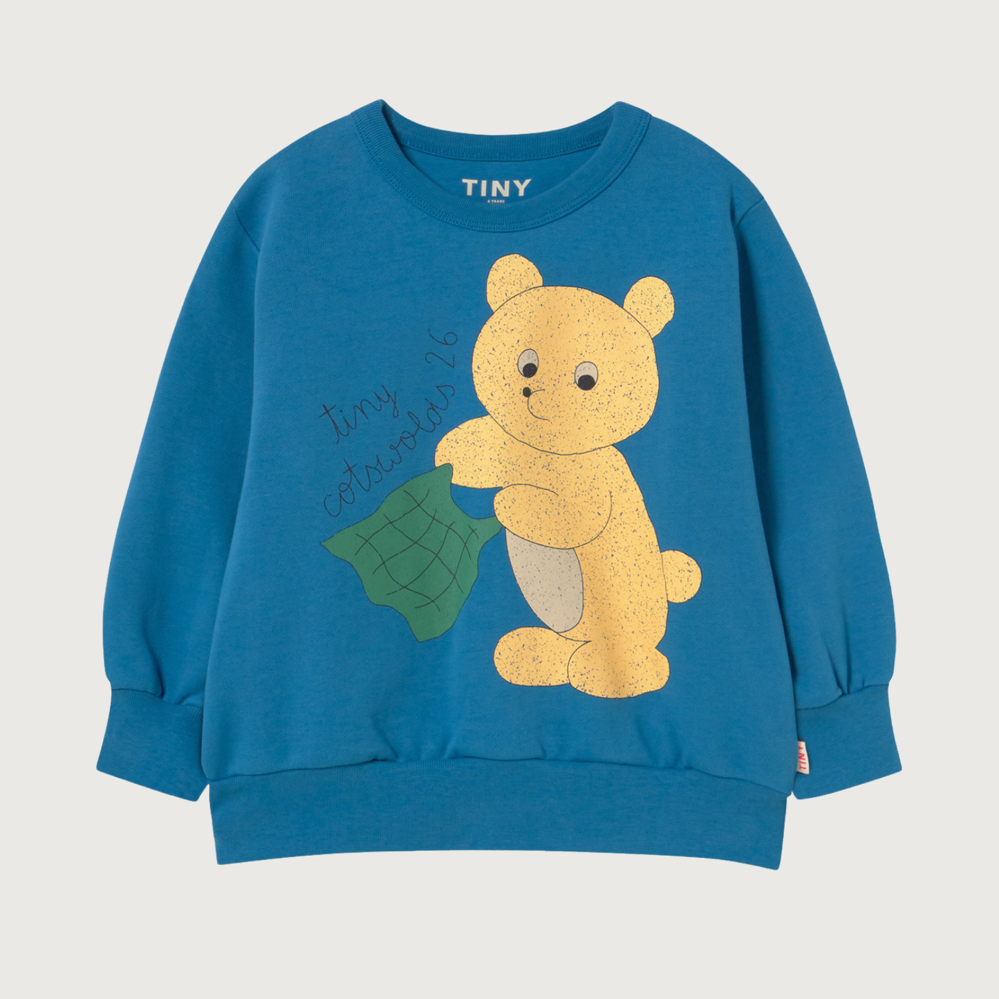 Tinycottons Bear graphic sweatshirt petrol blue
