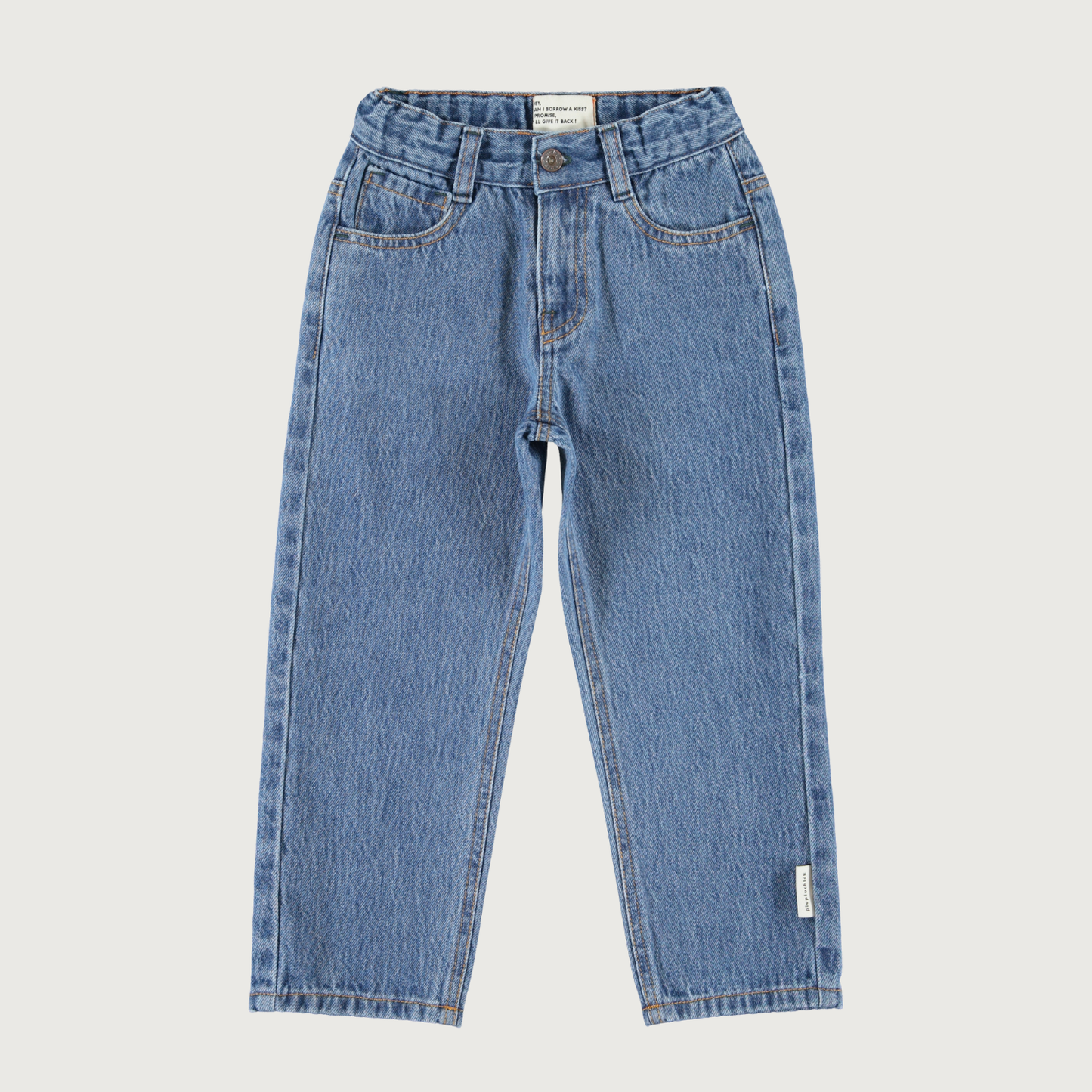 Piupiuchick Unisex trousers washed navy denim
